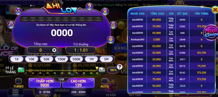 Minigame Hilo Tại RikVip Đỉnh Cao Cơ Hội Chiến Thắng Giải Thưởng Khủng Mỗi Ngày