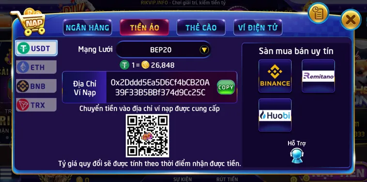 Nạp Tiền RikVip Siêu Tốc Nhận Ngay Ưu Đãi Cực Khủng Cho Tân Thủ