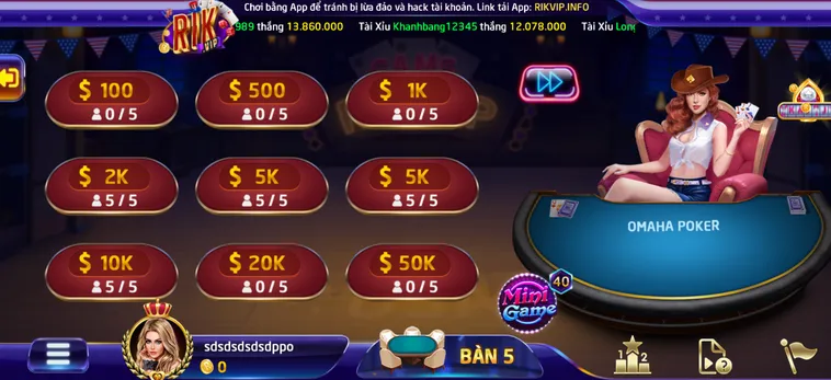 Chinh Phục Siêu Phẩm Omaha Poker 6 Tại RikVip Với Thưởng Lớn