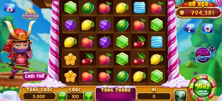 Chinh Phục Vùng Đất Kẹo Ngọt Với Nổ Hũ Candy Fruit Samurai Tại RikVip