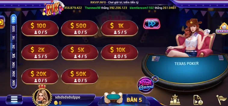 Chinh Phục Siêu Phẩm Texas Poker Tại RikVip Với Thưởng Lớn